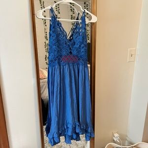Blue Crotchet Dress